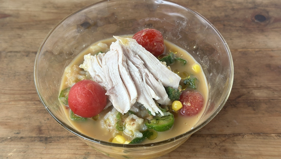 夏野菜の冷やしカレー
