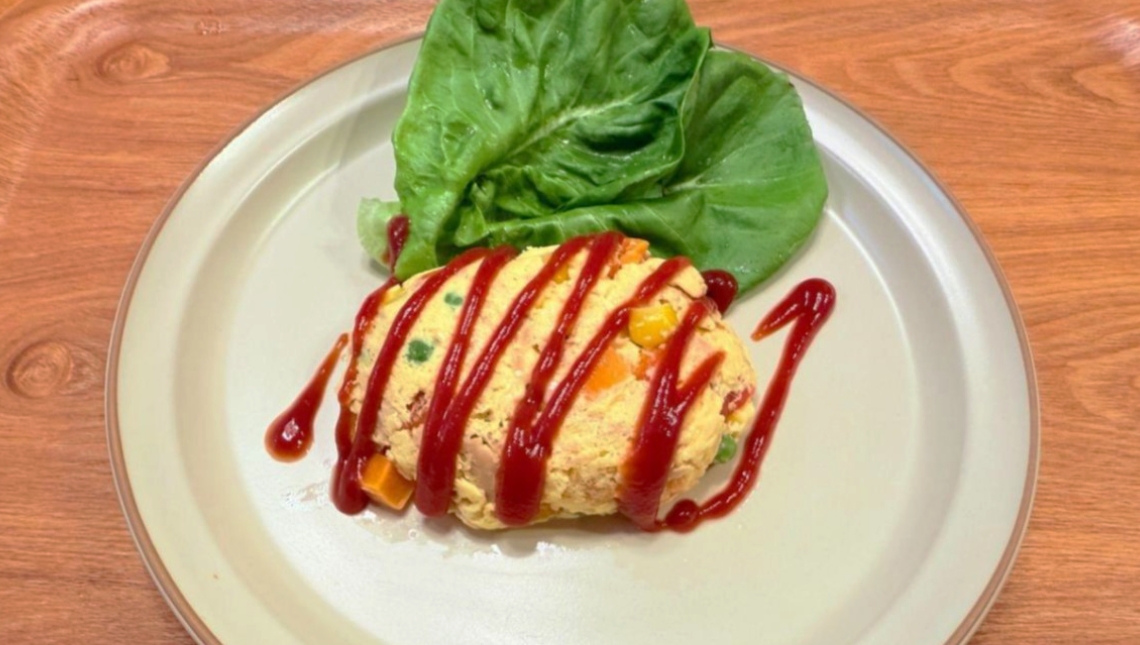 ツナとカラフル野菜のオムレツ